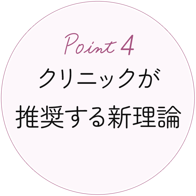 Point4 クリニックが推奨する新理論